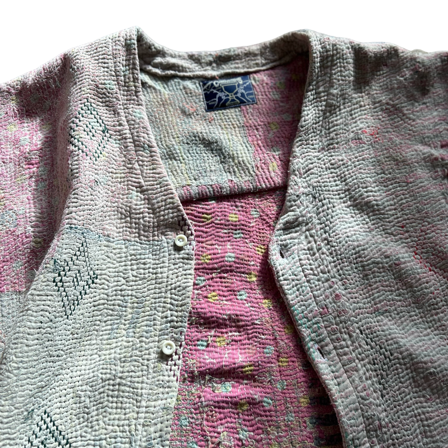 Hand-Sewn Quilt Cardigan (L)