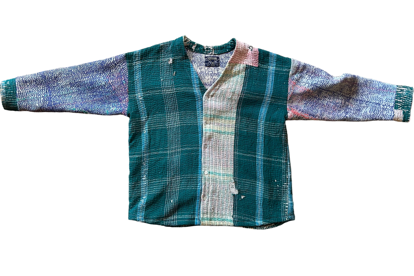 Hand-Sewn Quilt Cardigan (XL)