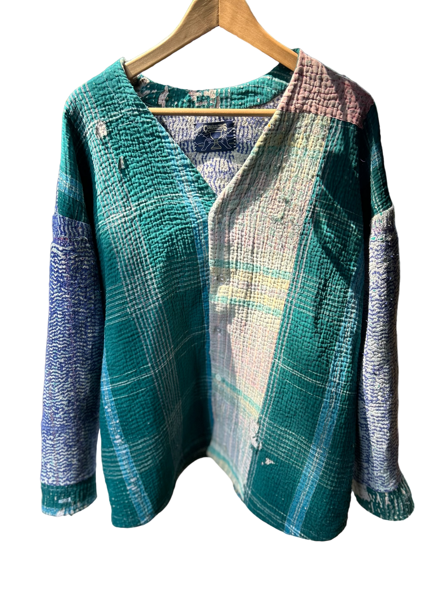 Hand-Sewn Quilt Cardigan (XL)