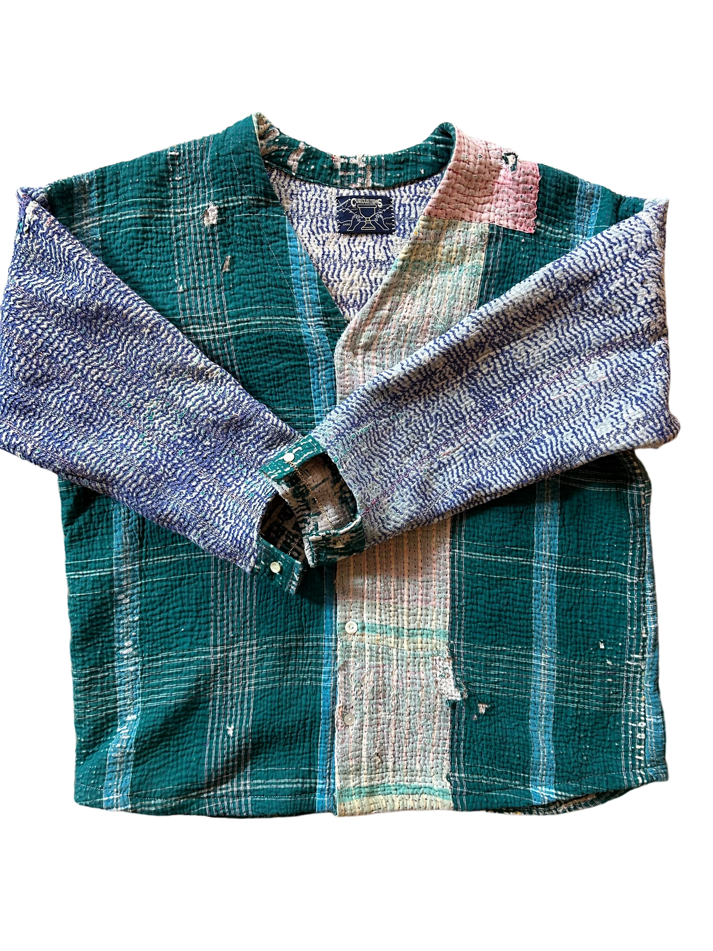 Hand-Sewn Quilt Cardigan (XL)